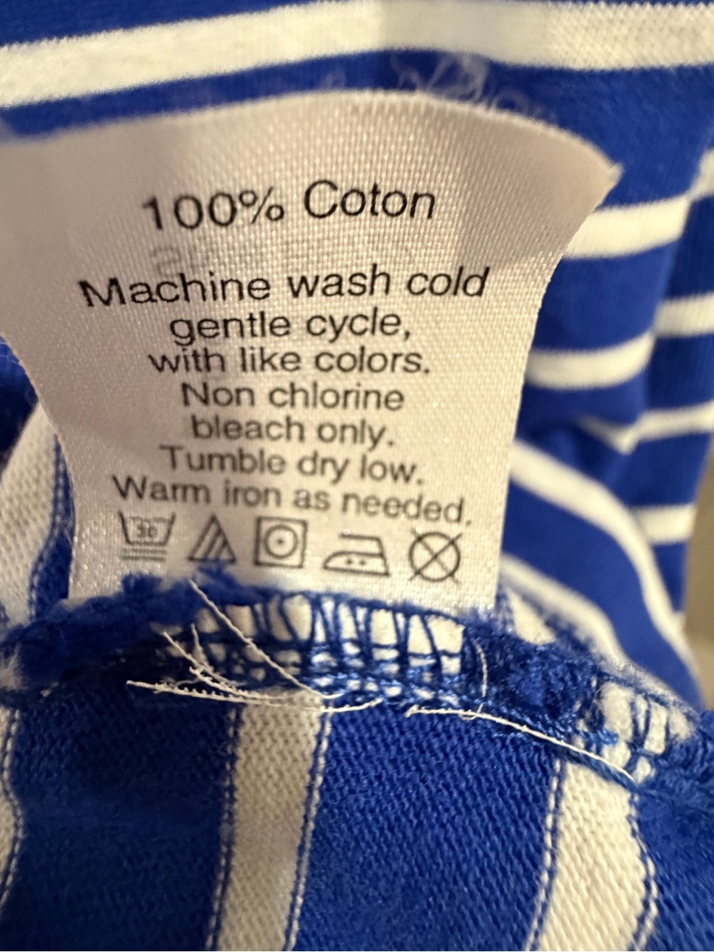 J.Crew 100% cotton nautical pullover. - Picture 4 of 6